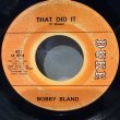 画像1: BOBBY BLAND / THAT DID IT c/w GETTING USED TO THE BLUES 