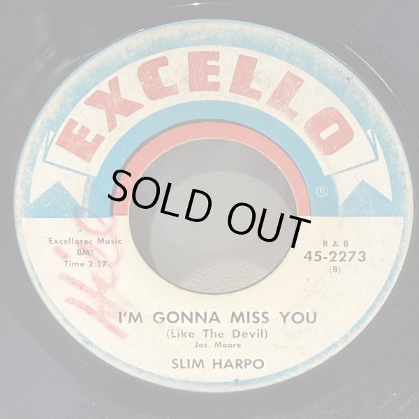 画像2: SLIM HARPO / BABY SCRATCH MY BACK c/w I'M GONNA MISS YOU 