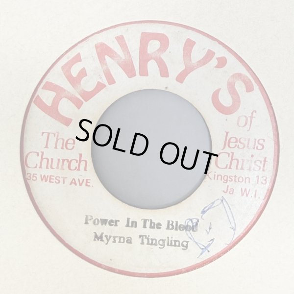 画像1: MYRNA TINGLING / POWER IN THE BLOOD c/w NO ONE EVER CARES FOR ME LIKE JESUS (7") 