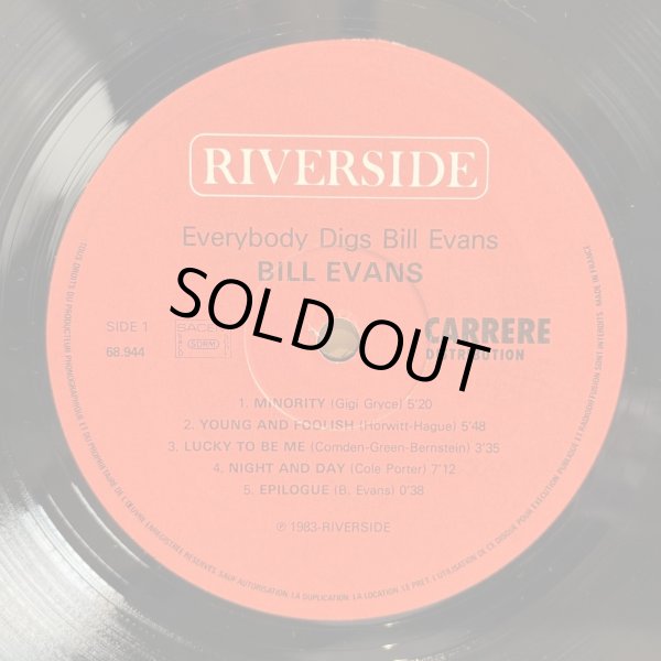 画像4: BILL EVANS / EVERYBODY DIGS BILL EVANS (LP)　