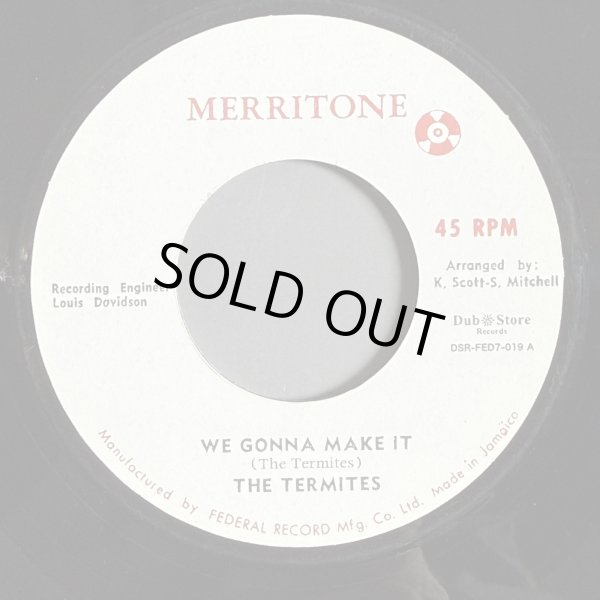 画像1: THE TERMITES / THE ETHIOPIANS — WE GONNA MAKE IT / WE GONNA BE FREE (7")　