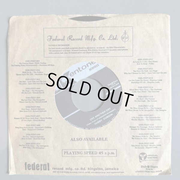 画像4: STRANGER & PATSY / DOBBY DOBSON — WORD IS WIND / CRY ANOTHER CRY (7")　