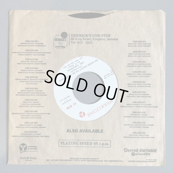 画像4: THE PARAGONS — WE WERE MEANT TO BE / WE WERE MEANT TO BE (ACAPPELLA) (7")　