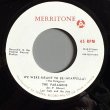 画像2: THE PARAGONS — WE WERE MEANT TO BE / WE WERE MEANT TO BE (ACAPPELLA) (7")　