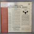 画像2: セロニアス・モンク ~ THELONIOUS MONK / ファイブ・バイ・モンク・バイ・ファイブ ~ FIVE BY MONK BY FIVE (LP) 