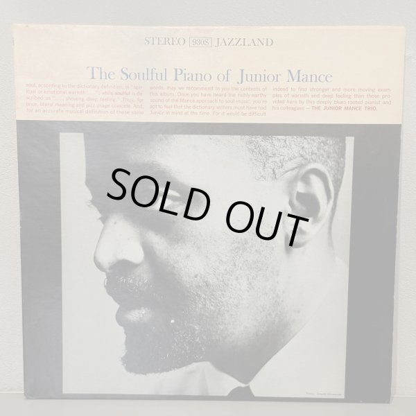 画像1: ジュニア・マンス ~ JUNIOR MANCE / ザ・ソウルフル・ピアノ・オブ・ジュニア・マンス ~ THE SOULFUL PIANO OF JUNIOR MANCE (LP) 