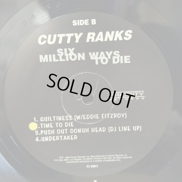 画像5: カッティー・ランクス ~ Cutty Ranks / シックス・ミリオン・ウェイズ・トゥ・ダイ ~ Six Million Ways To Die (LP)　