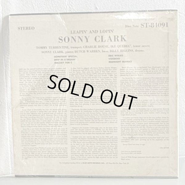 画像2: ソニー・クラーク ~ Sonny Clark / リーピン・アンド・ローピン ~ Leapin' and Lopin' (LP) 