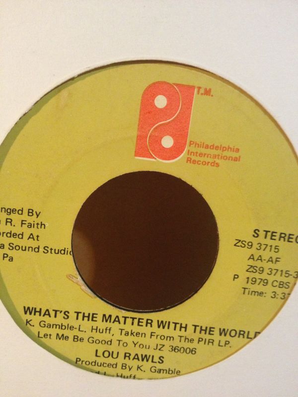 画像1: LOU RAWLES . WHATS THE MATTER WITH THE WORLD . TOMMORROW