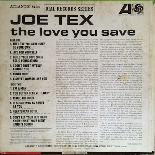 画像2: JOE TEX . THE LOVE YOU SAVE