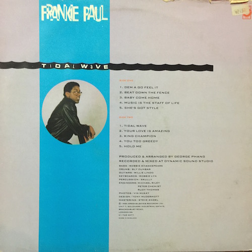 画像2: FRANKIE PAUL / TAIDAL WAVE