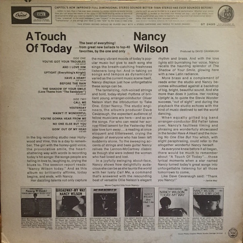 画像2: NANCY WILSON / A TOUCH OF TODAY