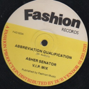 画像1: ASHER SENATOR / ABBREVIATION QUALIFICATION . FAST FASHION ORIGINATION