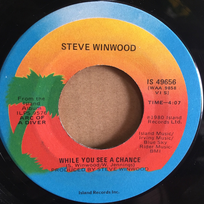 画像1: STEVE WINWOOD / WHILE YOU SEE A CHANCE . VACANT CHAIR