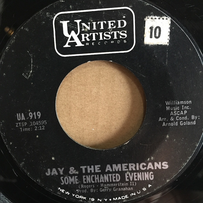 画像1: JAY & THE AMERICANS / SOME ENCHANTED EVENING . GIRL