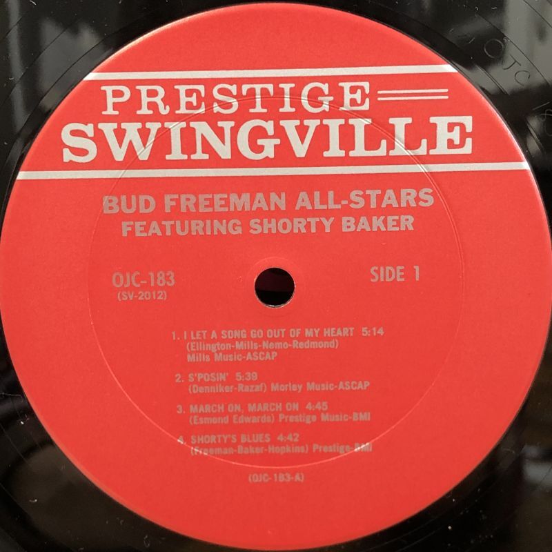 画像3: BUD FREEMAN / THE BUD FREEMAN ALL-STARS FEATURING SHORTY BAKER