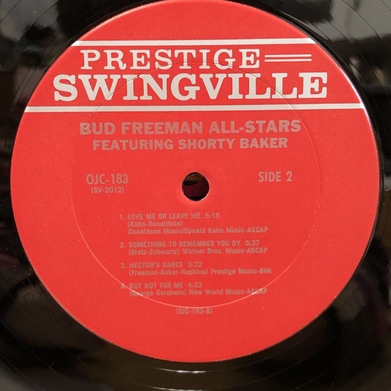 画像4: BUD FREEMAN / THE BUD FREEMAN ALL-STARS FEATURING SHORTY BAKER