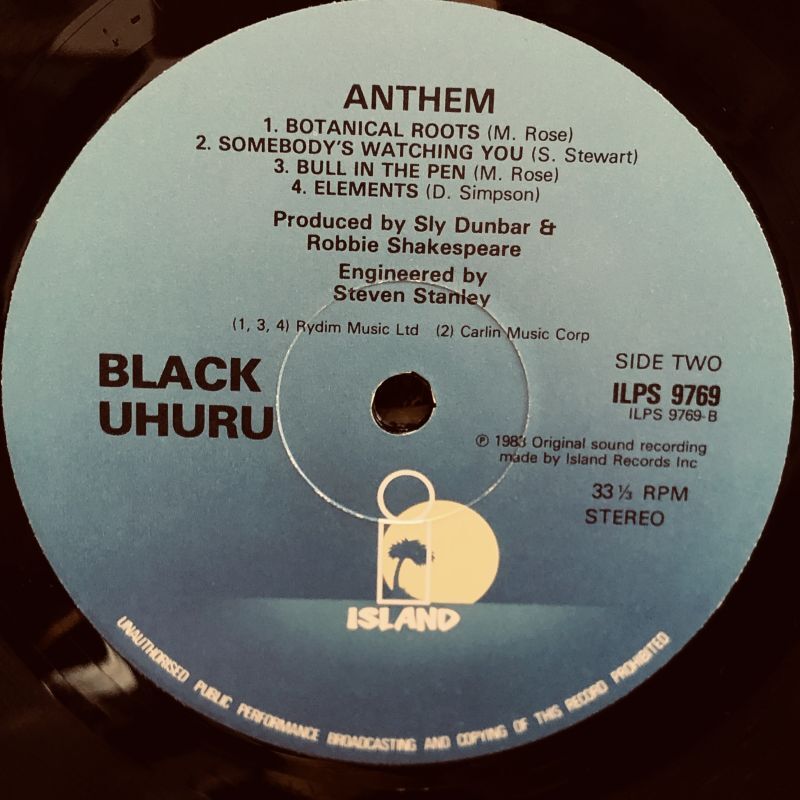 画像4: BLACK UHURU / ANTHEM