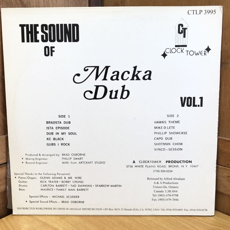 画像2: Clocktower Productions CARLTON & FAMILY MAN BARRETT / THE SOUND OF Macka Dub vol.1