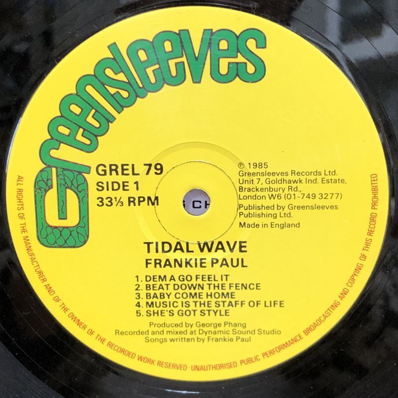 画像3: FRANKIE PAUL / TiDAL WaVE