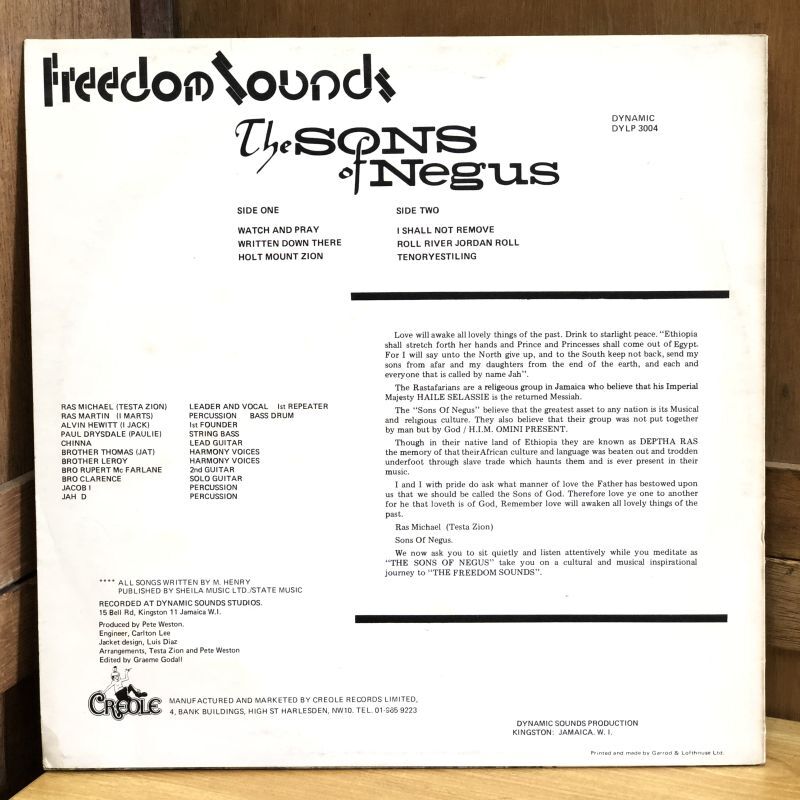 画像2: The Sons Of Negus / Freedom Sounds