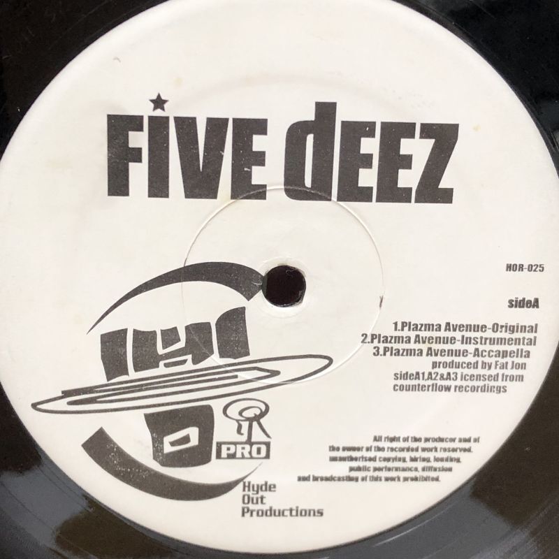 画像4: FIVE DEEZ / PLASMA AVENUE  12" EP