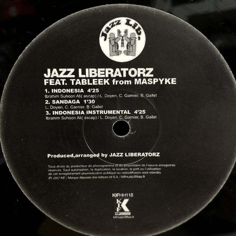 画像4: Jazz Liberatorz / INDONESIA b/w U DO  12" E.P.