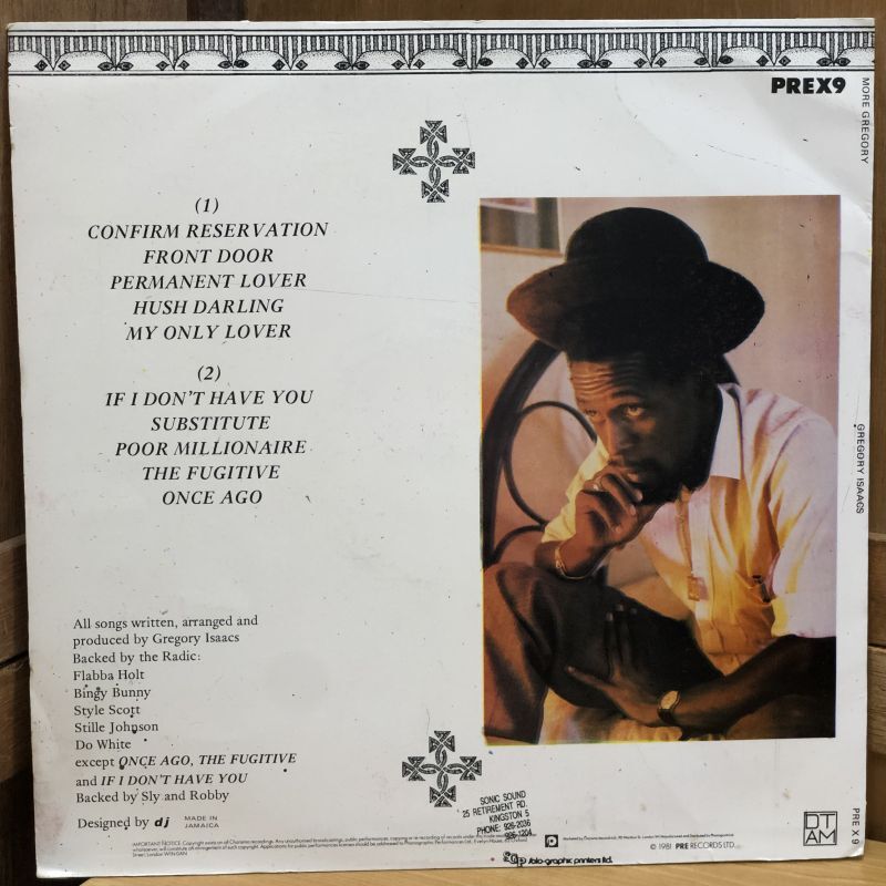 画像2: GREGORY ISAACS / MORE GREGORY