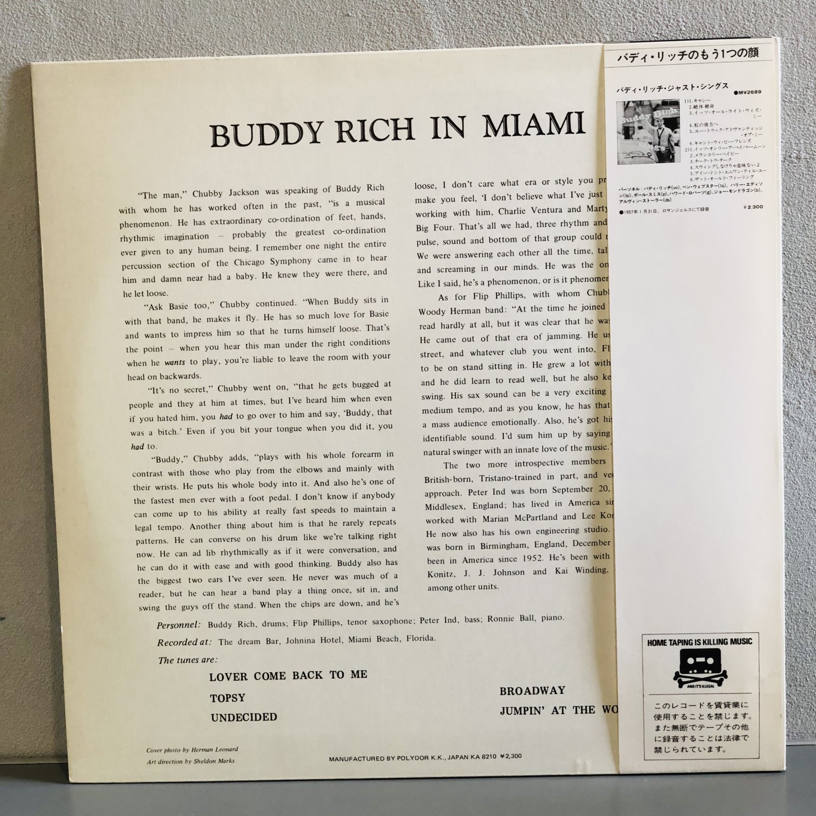 画像2: BUDDY RICH / in miami