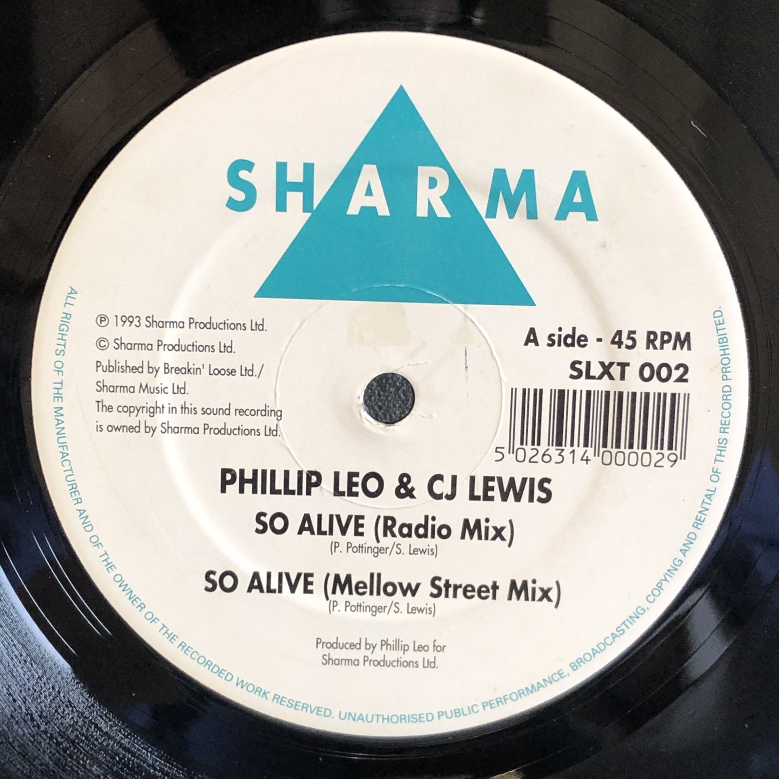 画像1: PHILLIP LEO & CJ LEWIS / SO ALIVE  12" E.P.