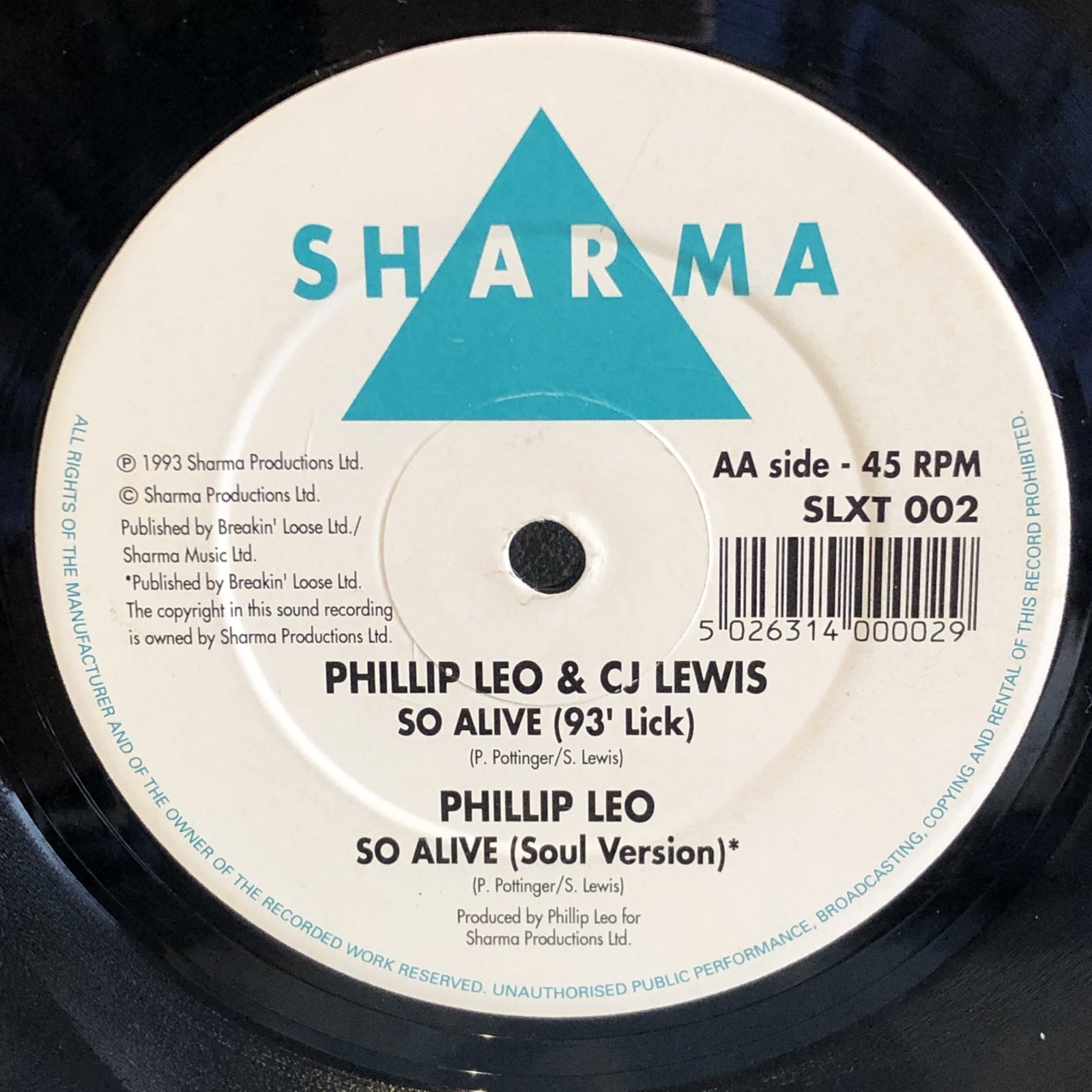 画像2: PHILLIP LEO & CJ LEWIS / SO ALIVE  12" E.P.