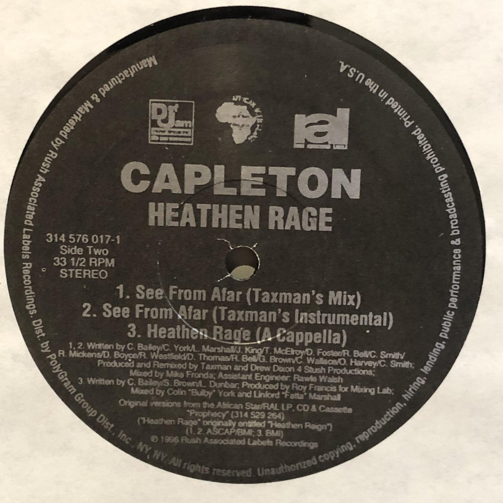 画像4: CAPLETON / HEATHEN RAGE 12" E.P. 