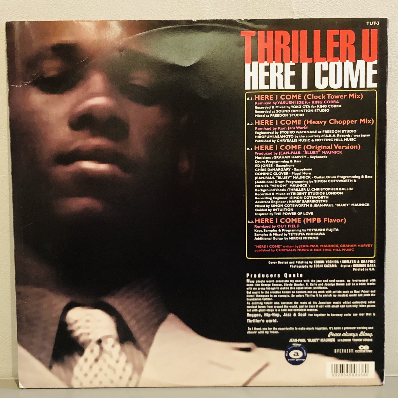 画像2: THRILLER U / HERE I COME 12" E.P.