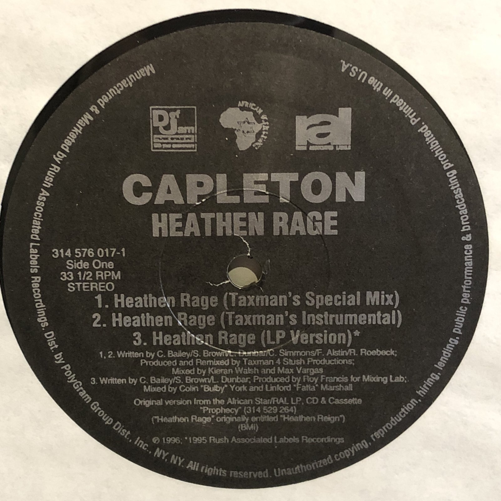 画像3: CAPLETON / HEATHEN RAGE 12" E.P. 