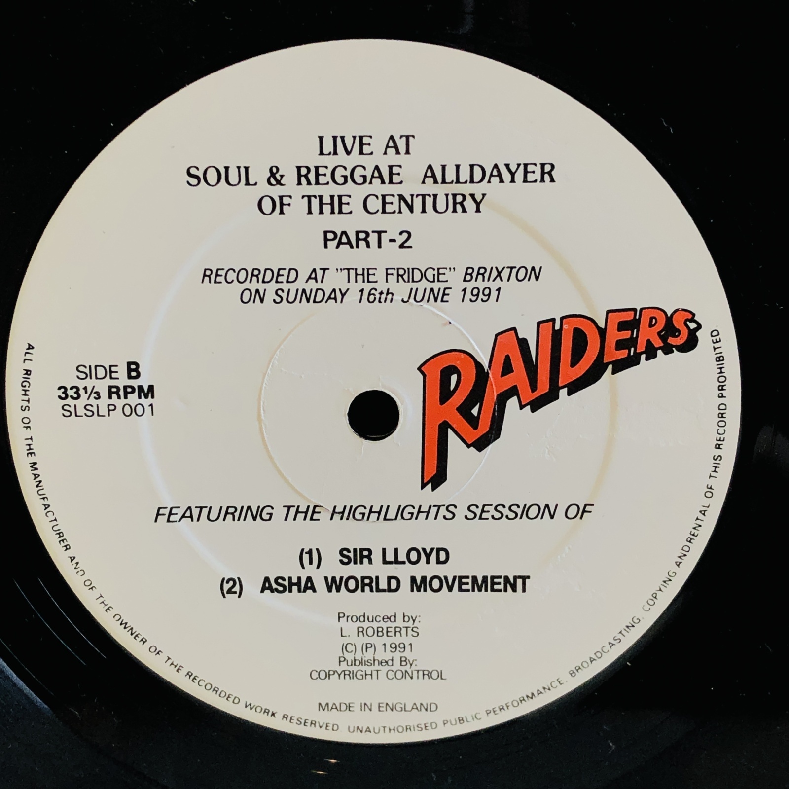 画像5: V.A. /  All Dayer Of The Century Part 3 Live At The Ritzy Presents The Best Of Asha World Movement 