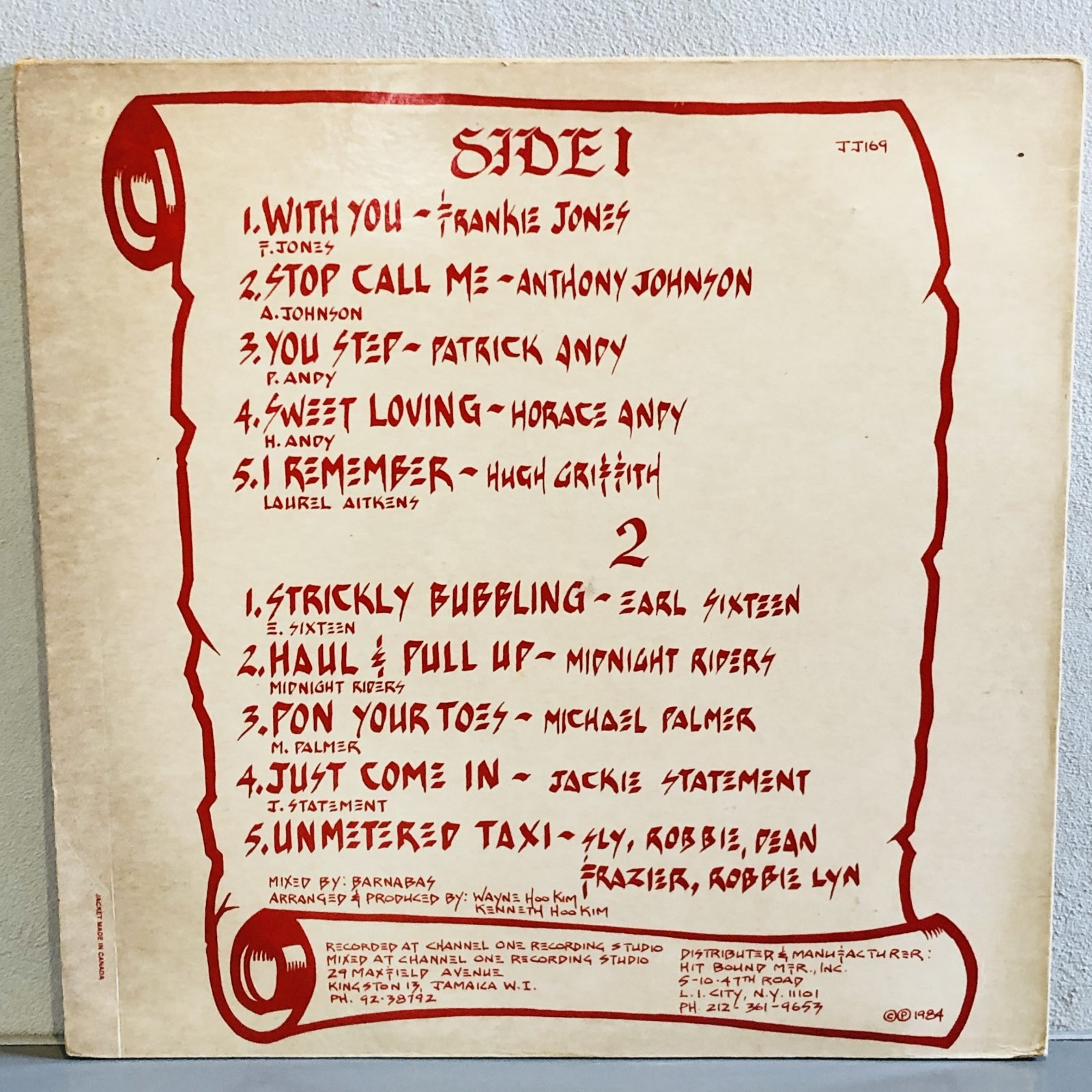 画像2: V.A. / Sly, Robbie DEAN FRASER ROBBIE LYN presents THE UNMETERED TAXI 