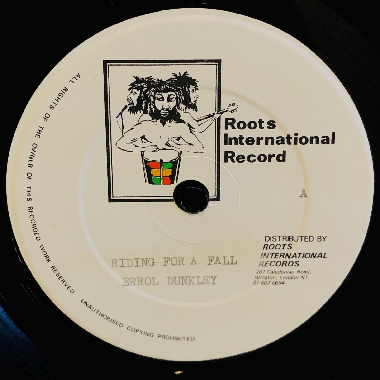 画像1: ERROL DUNKLEY / RIDING FOR A FALL  12" E.P.  