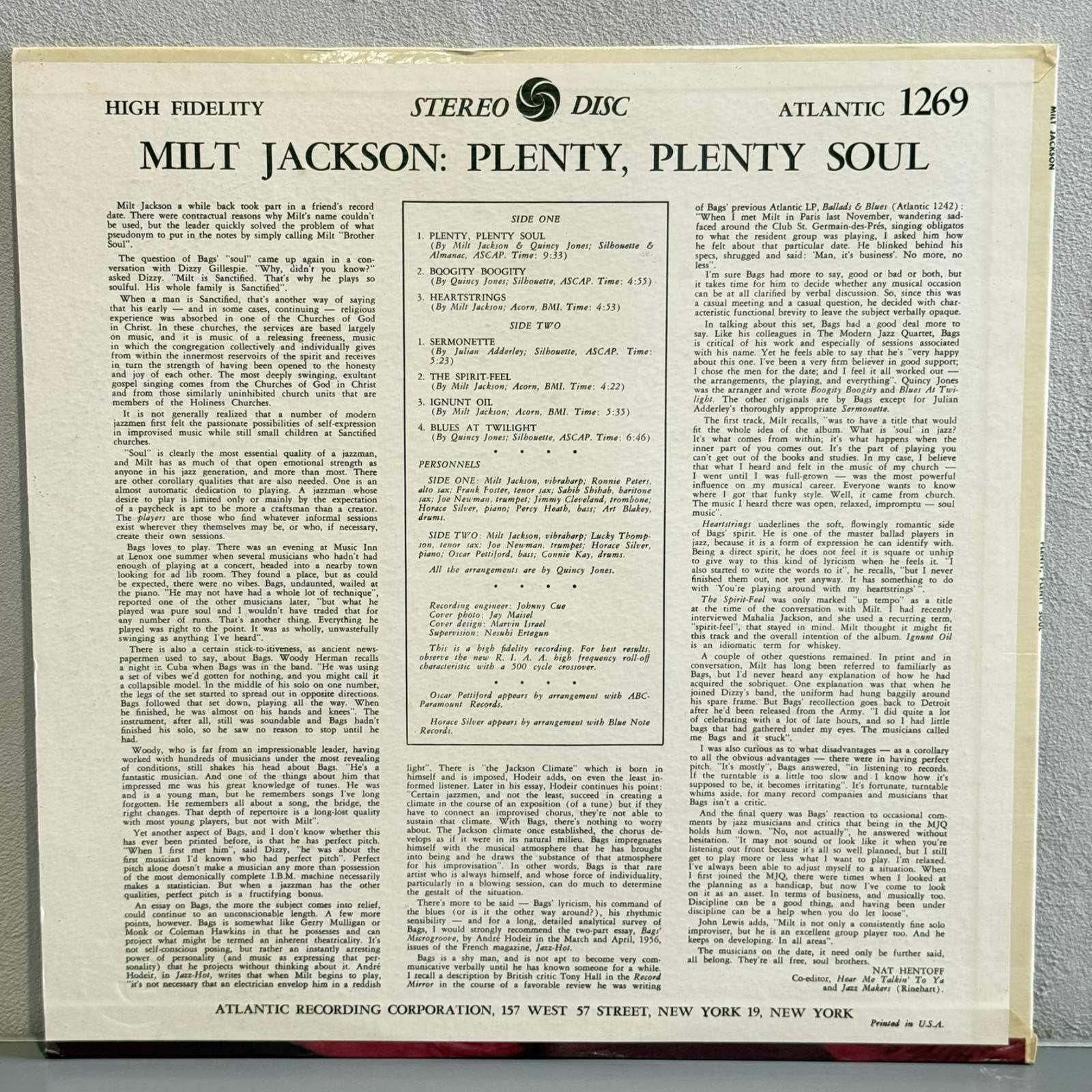 画像2: MILT JACKSON / PLENTY, PLENTY SOUL 