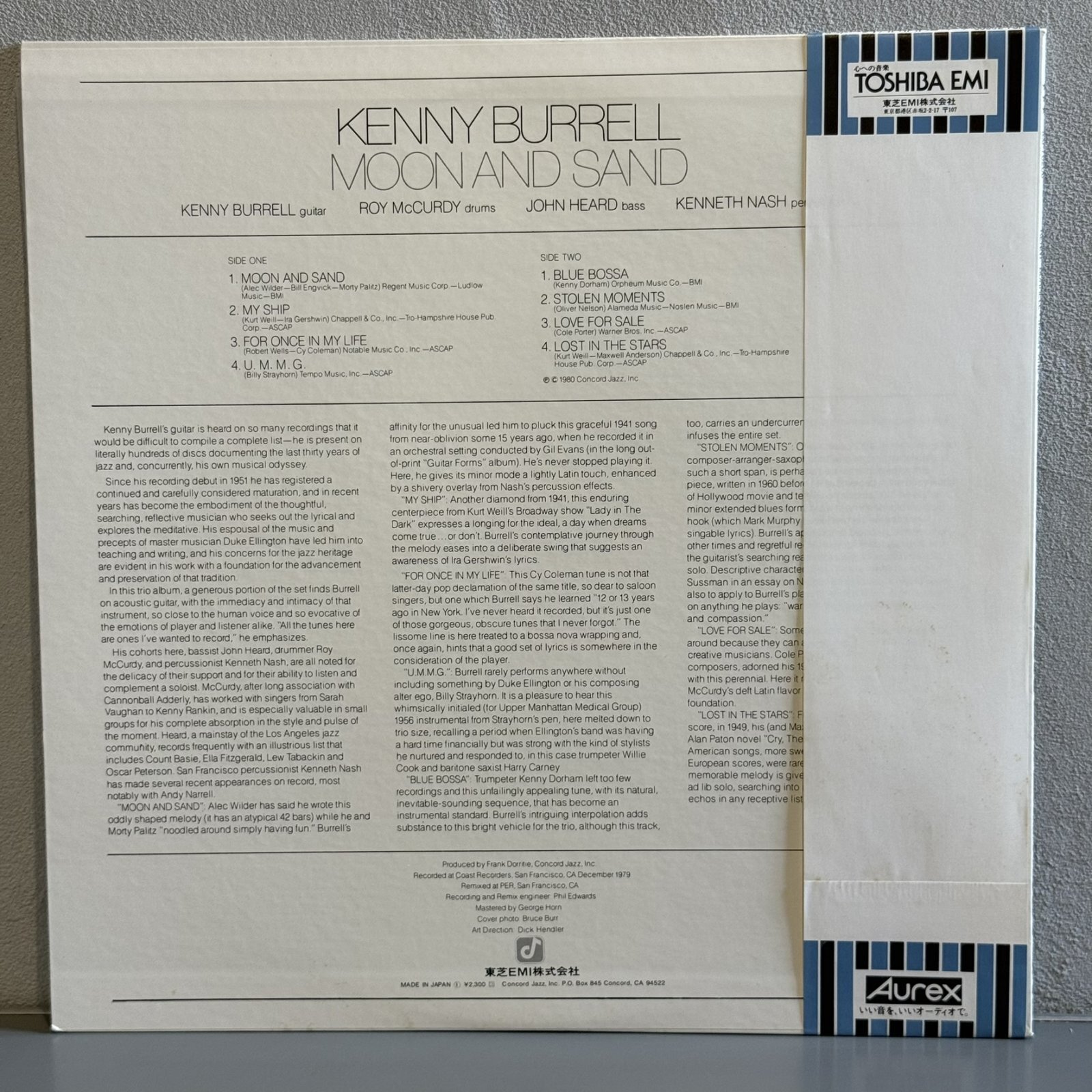 画像2: KENNY BURRELL / MOON AND SAND 