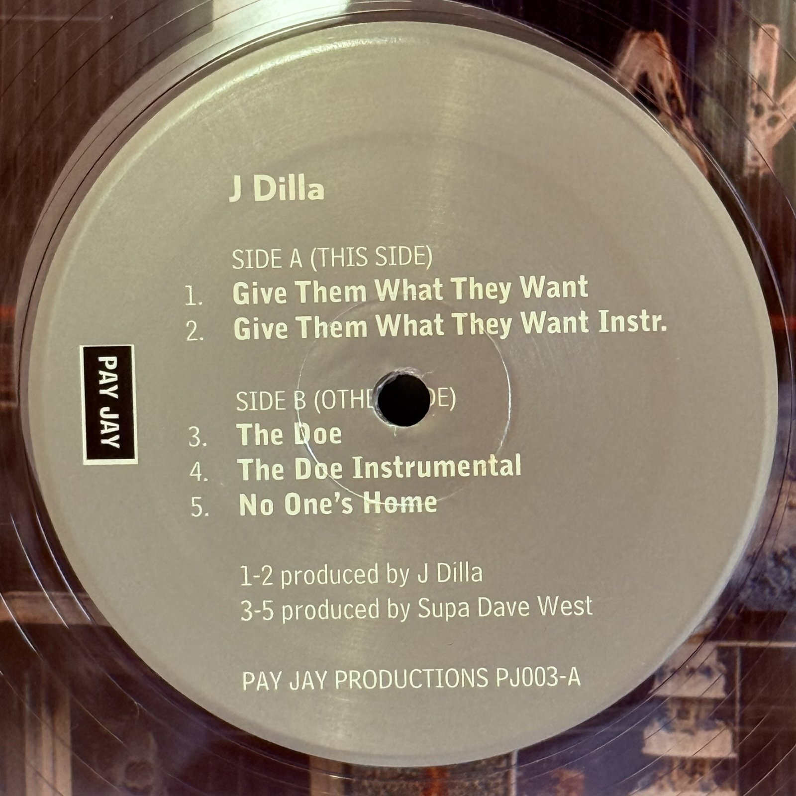 画像5: J DILLA / GIVE THEM WHAT THEY WANT 12" E.P. CLEAR VINYL 
