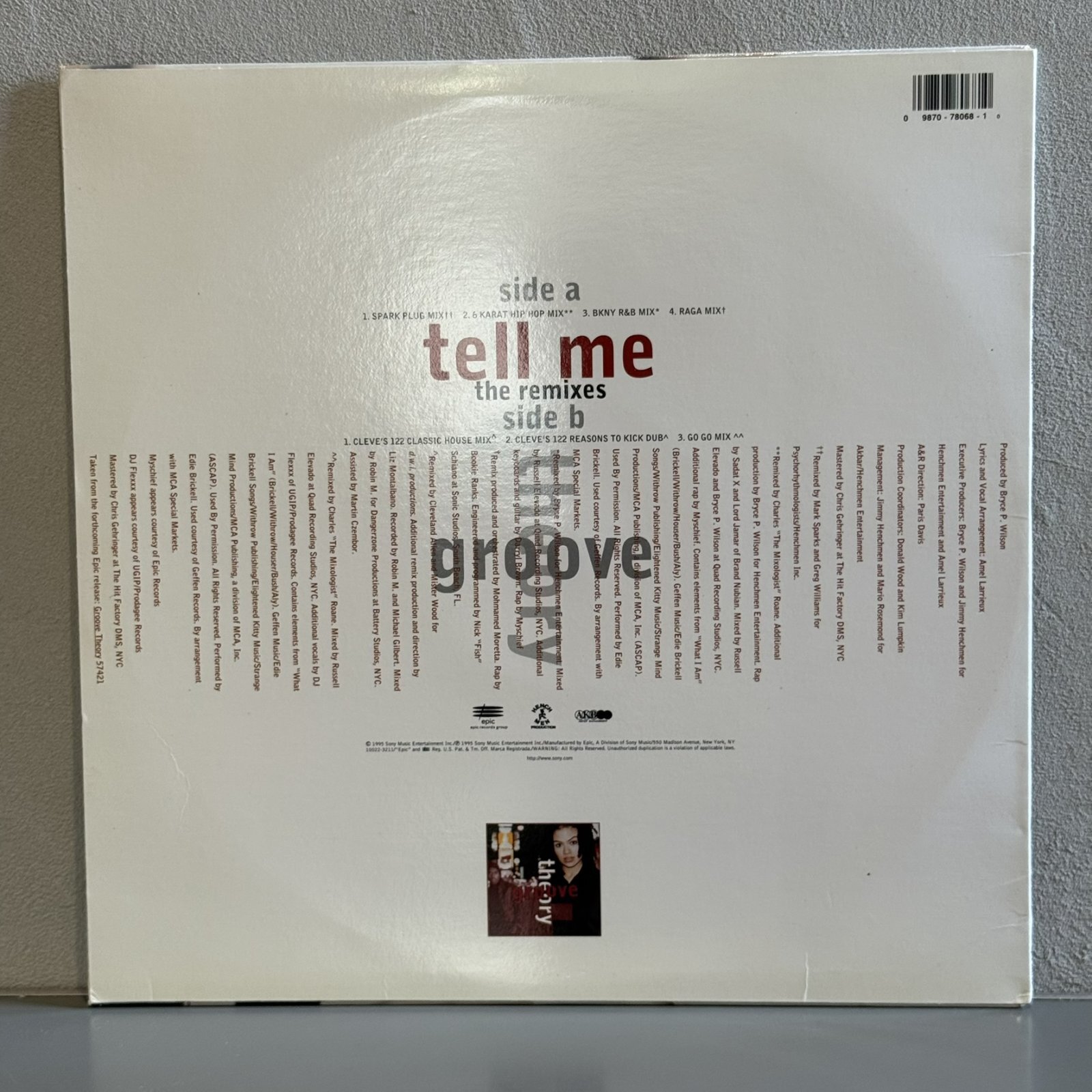 画像2: groove theory / tell me THE REMIXES  12" E.P. 
