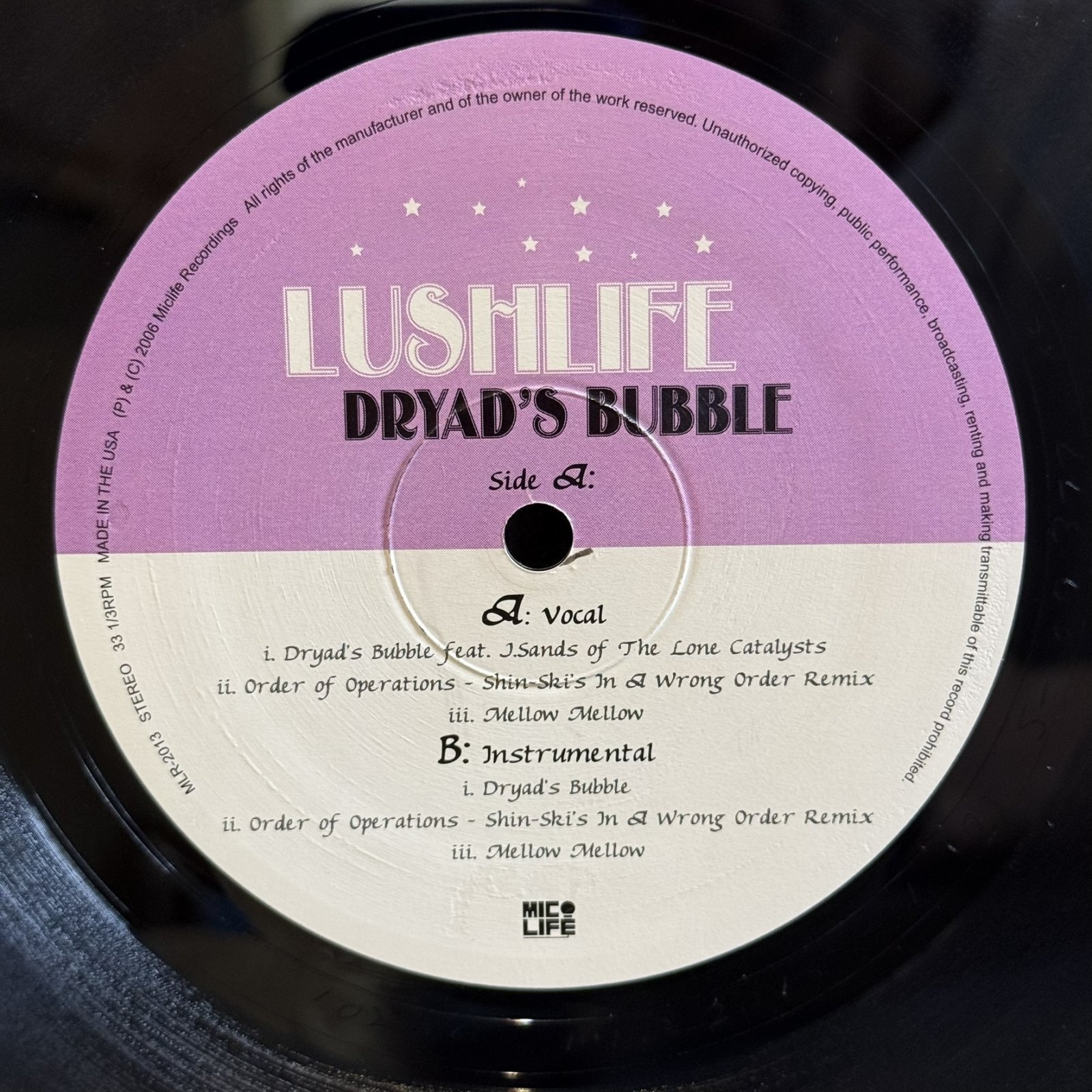 画像1: LUSHLIFE feat. J.SANDS / DRYAD'S BUBBLE  12" E.P. 