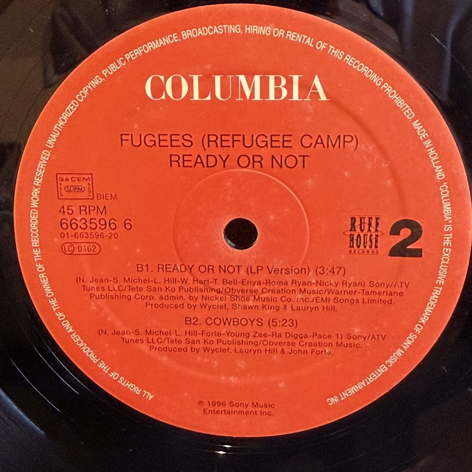 画像2: FUGEES (REFUGEE CAMP) / READY OR NOT 12" E.P. 