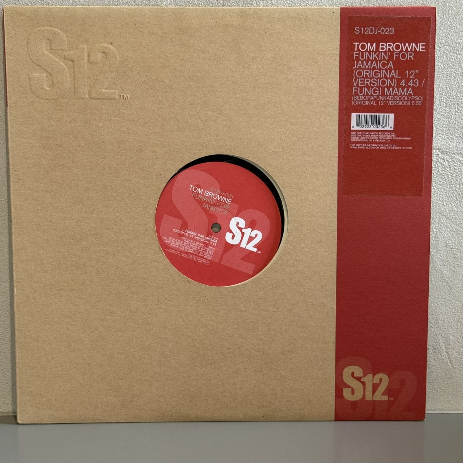 画像1: TOM BROWNE / FUNKIN' FOR JAMAICA (ORIGINAL 12" VERSION)  12" E.P.