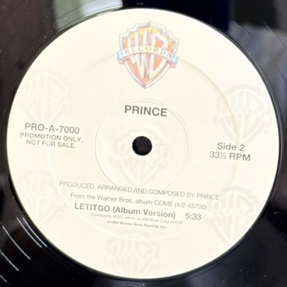 画像5: PRINCE / LETITGO  12" E.P. PROMO盤 