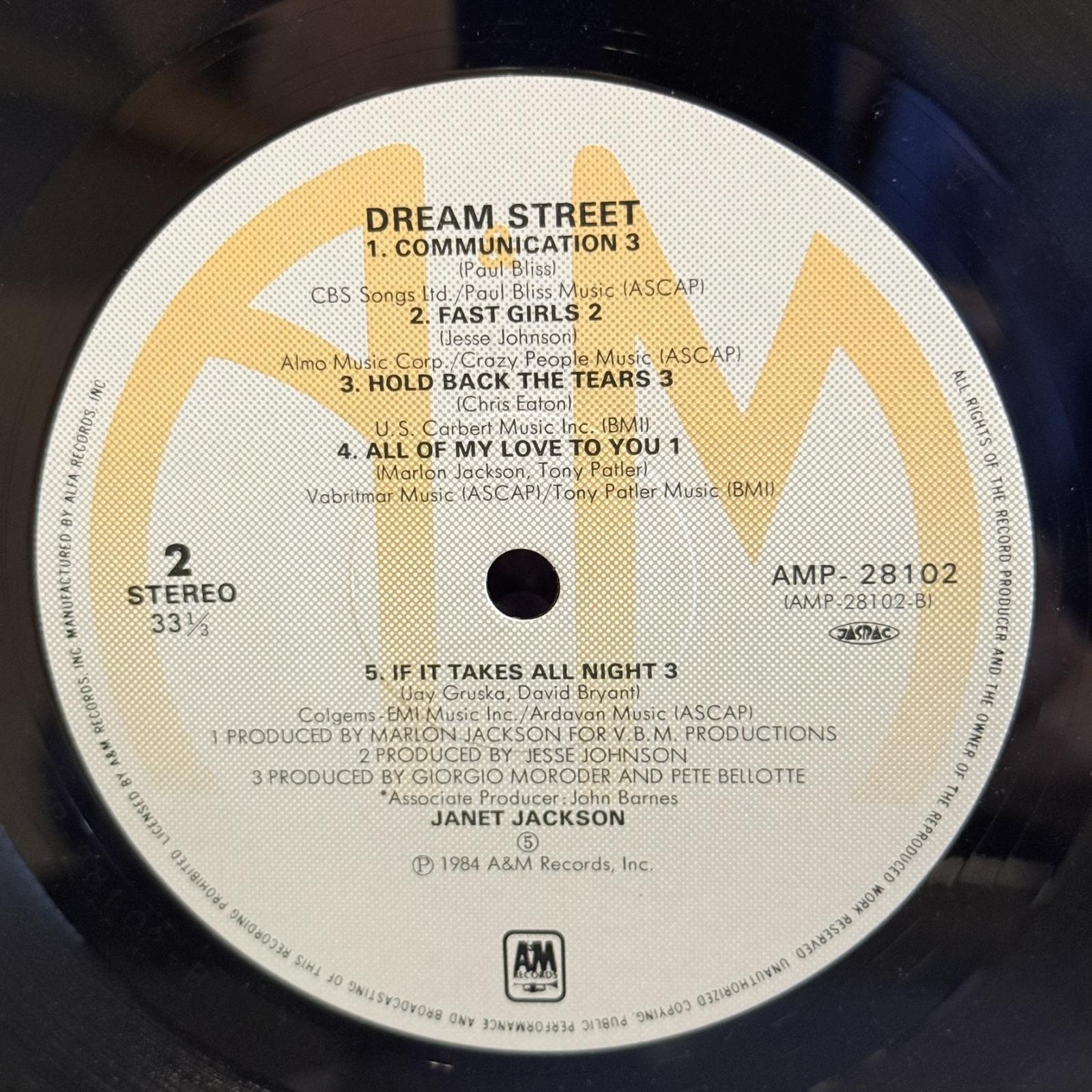 画像4: JANET JACKSON / DREAM STREET  見本盤