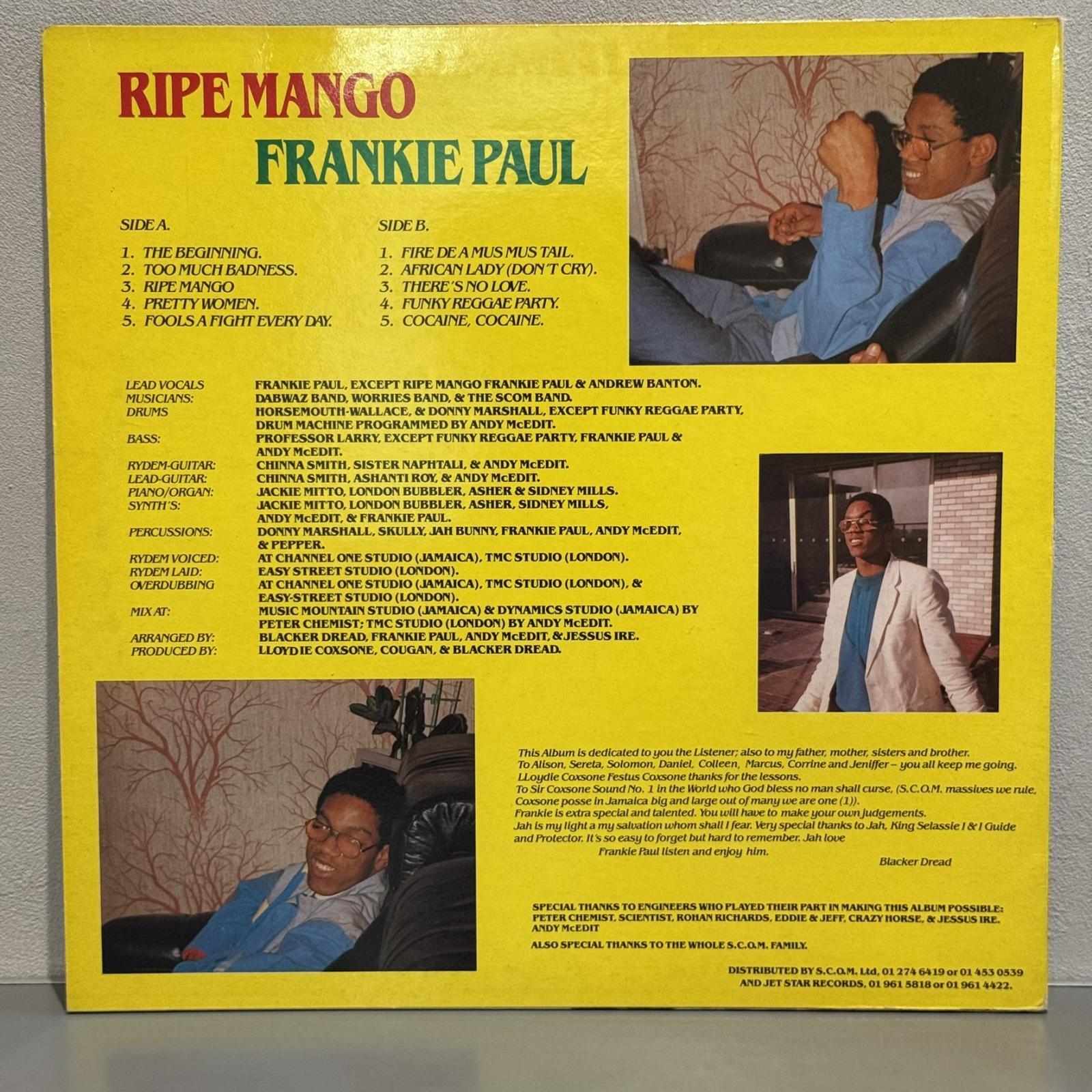 画像2: FRANKIE PAUL / RIPE MANGO 