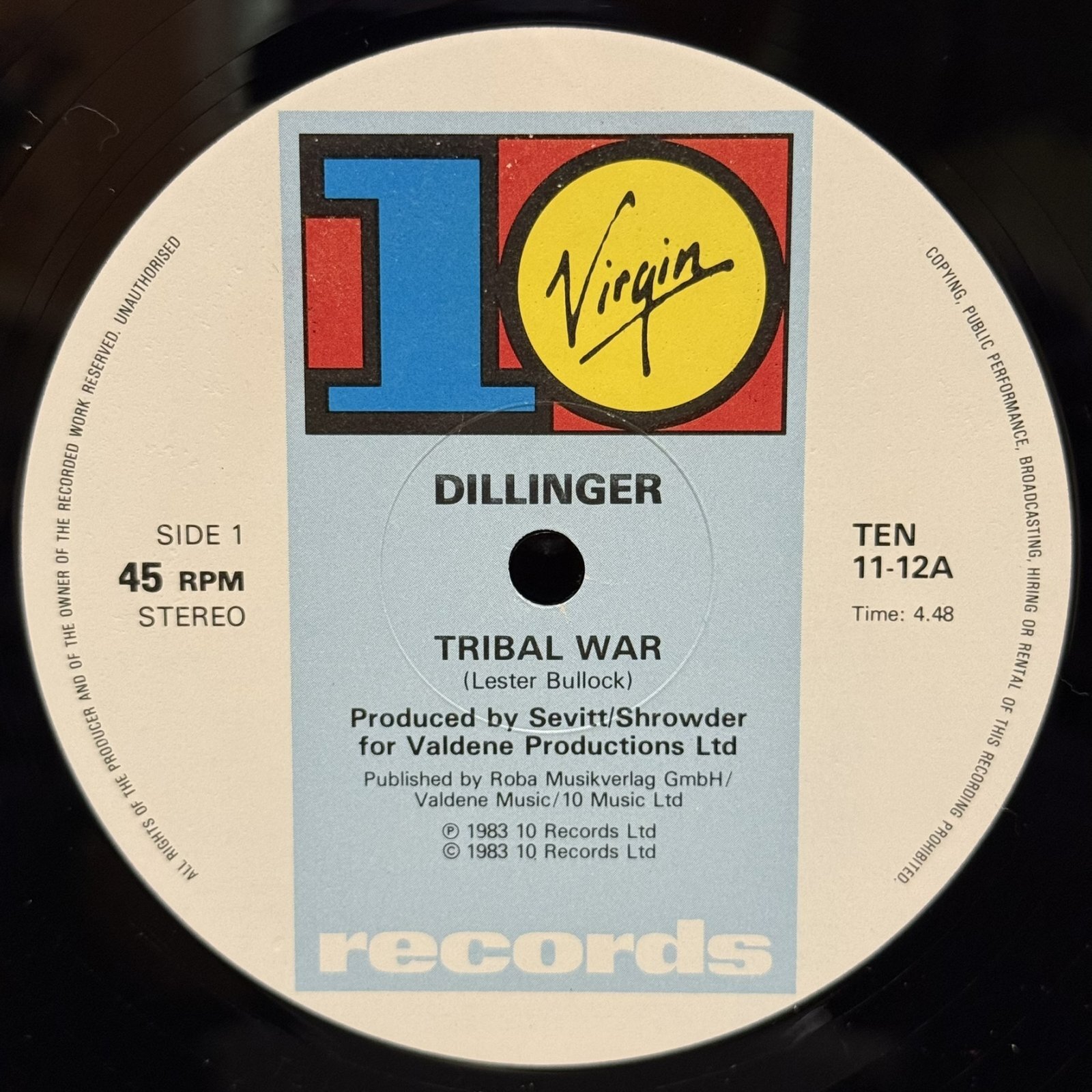 画像5: DILLINGER / TRIBAL WAR  12" E.P. 