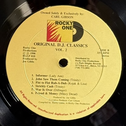 画像5: V.A. / ORIGINAL D.J. Classics From Joe Gibbs Library vol.2 