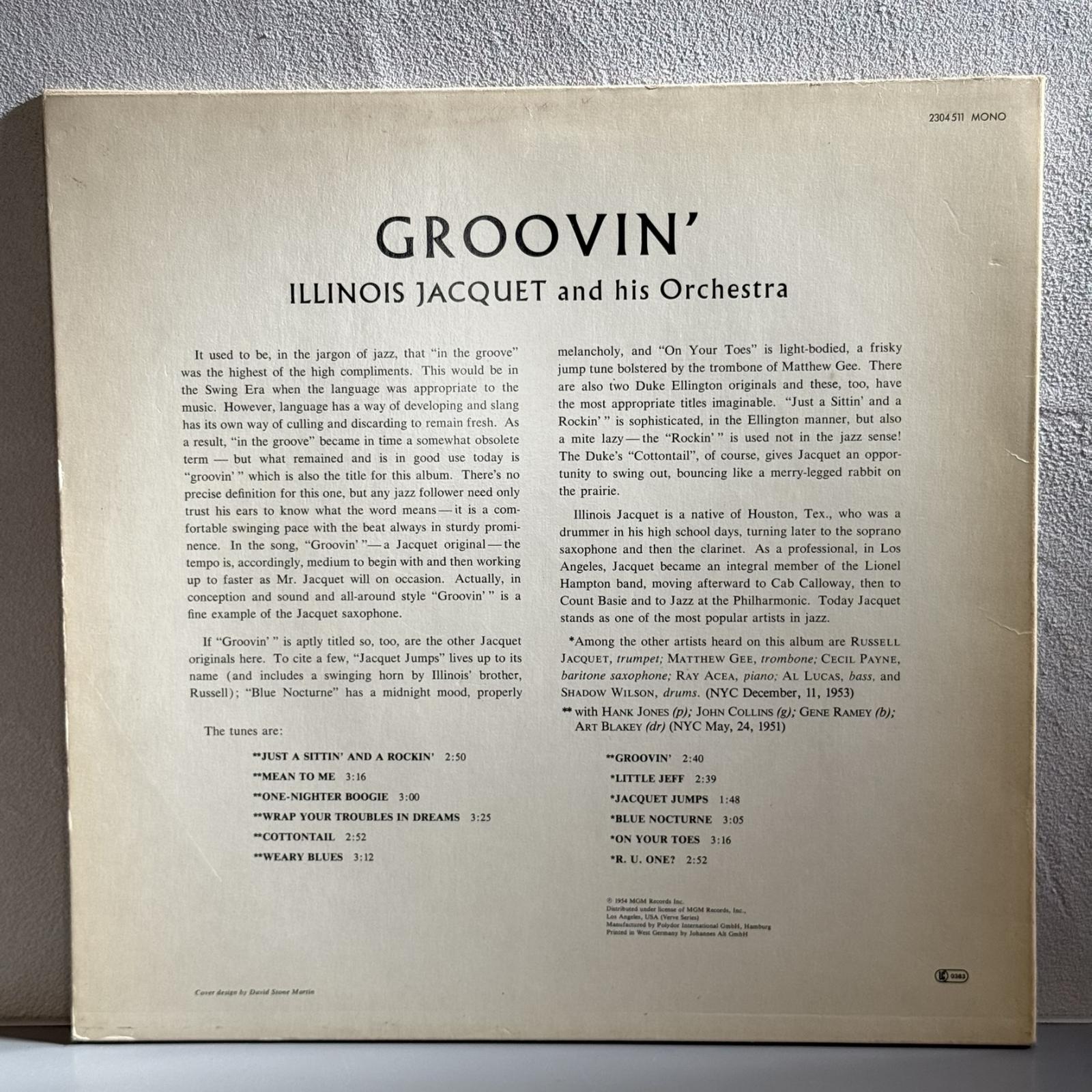 画像2: ILLINOIS JACQUET / Groovin' with Jacquet 